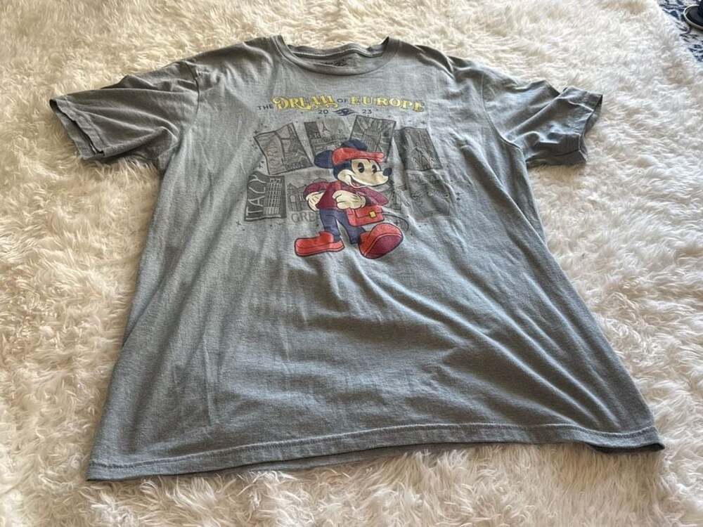 Disney Cruise Line 2023‎ The Dream of Europe Mickey Mouse Graphic T-Shirt